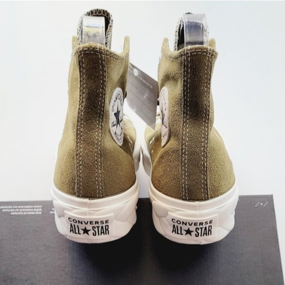 Converse Chuck Taylor All Star Lift Cable HI Dark Moss Green Egret Women's 10 - Picture 4 of 6